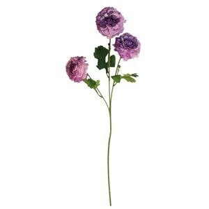 Luxury Artificial Lavender Purple Dahlia Stem | Faux Dahlia Floral Decor | Botan